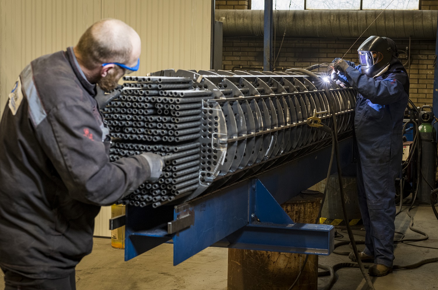 Warmtewisselaar lassen | Oostendorp Apparatenbouw bv